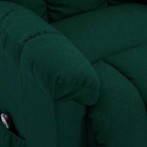 Zvedací křeslo tmavě zelené textil - obrázek 6