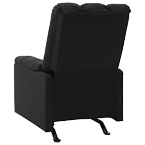 Masážní polohovací křeslo černé textil - obrázek 3