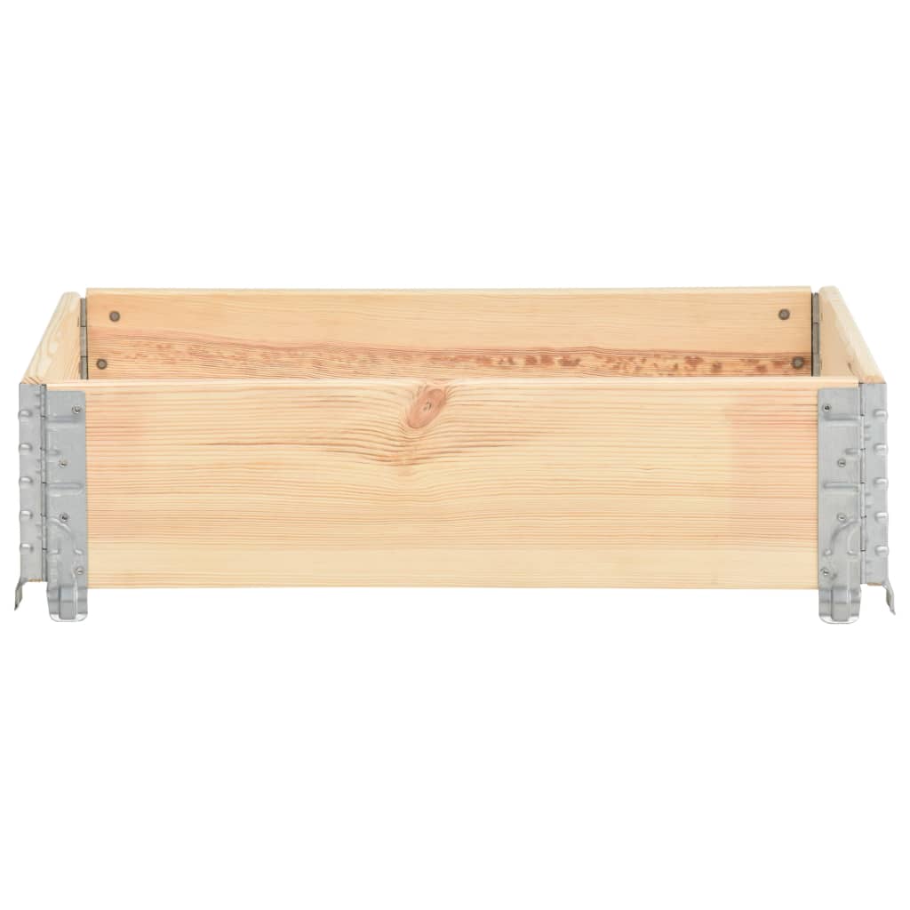 

vidaXL Plantenbak verhoogd 60x80 cm massief grenenhout