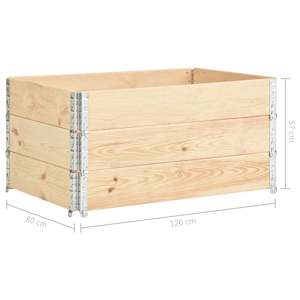 Vyvýšené záhony 3 ks 80 x 120 cm masivní borové dřevo - obrázek 7