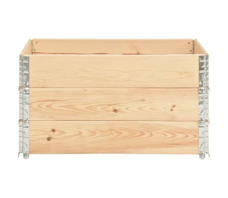 vidaXL Παρτέρια Υπερυψωμένα 3 Τεμ. 50x100 εκ. από Μασίφ Ξύλο Πεύκου