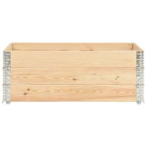 vidaXL Podniesione grządki, 3 szt., 50x150 cm, lite drewno sosnowe
