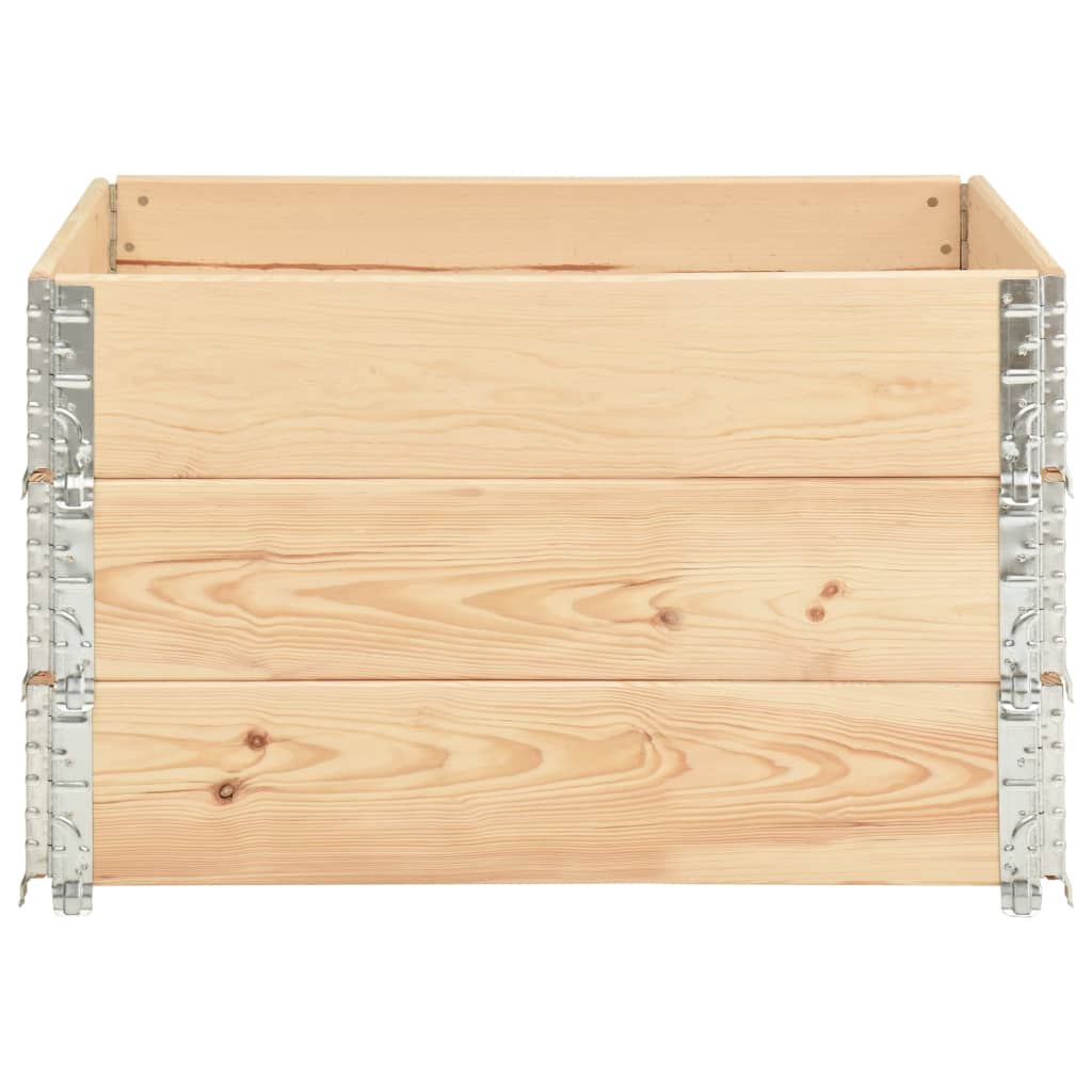 

vidaXL 3 st Plantenbakken verhoogd 100x100 cm massief grenenhout