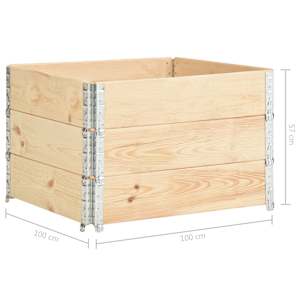 Vyvýšené záhony 3 ks 100 x 100 cm masivní borové dřevo - obrázek 7