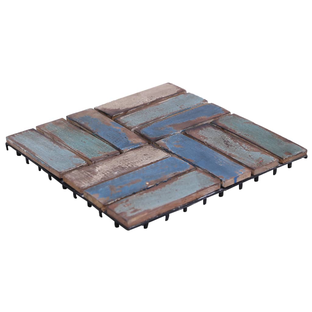 

vidaXL Terrastegels 33 st 30x30 cm massief gerecycled hout