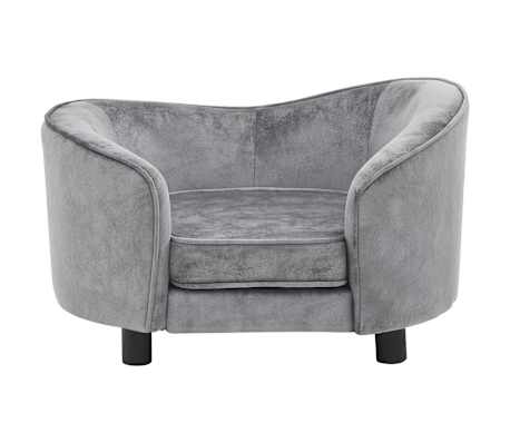 vidaXL Canap&eacute; pour chien Gris 69x49x40 cm Peluche