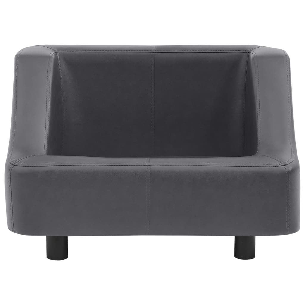 vidaXL Sofa za pse siva 67 x 52 x 40 cm od umjetne kože