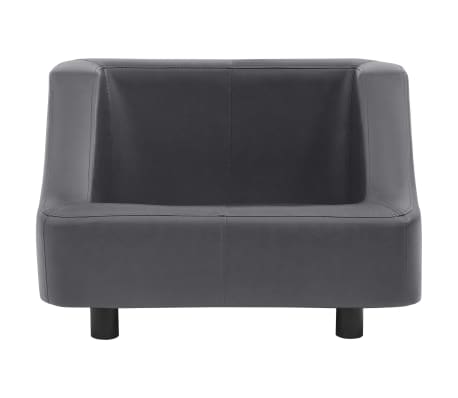 vidaXL Sofa za pse siva 67 x 52 x 40 cm od umjetne kože