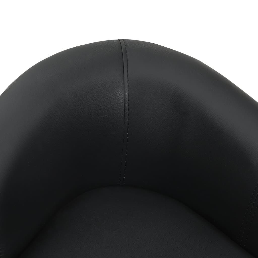 Canapé pour chien noir en similicuir - 67x41x39 cm