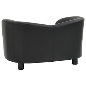 Pohovka pro psy černá 67 x 41 x 39 cm umělá kůže - obrázek 5