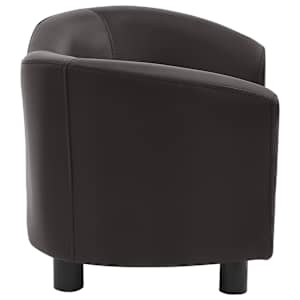 Pohovka pro psy hnědá 67 x 41 x 39 cm umělá kůže - obrázek 4