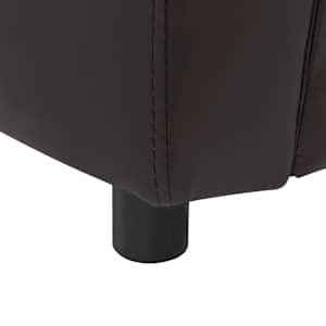 Pohovka pro psy hnědá 67 x 41 x 39 cm umělá kůže - obrázek 7