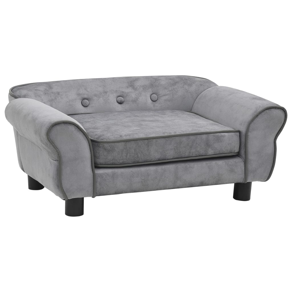 Canapé pour chien gris - 72x45x30 cm