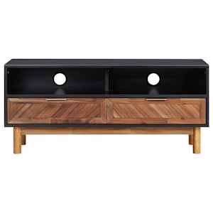 TV stolek 100 x 35 x 45 cm masivní akáciové dřevo a MDF - obrázek 2