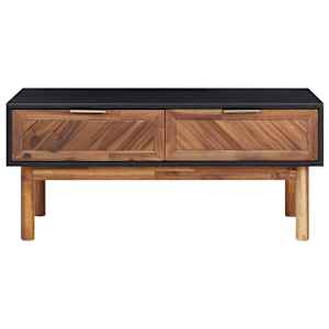 Konferenční stolek 90 x 50 x 40 cm masivní akáciové dřevo a MDF - obrázek 3