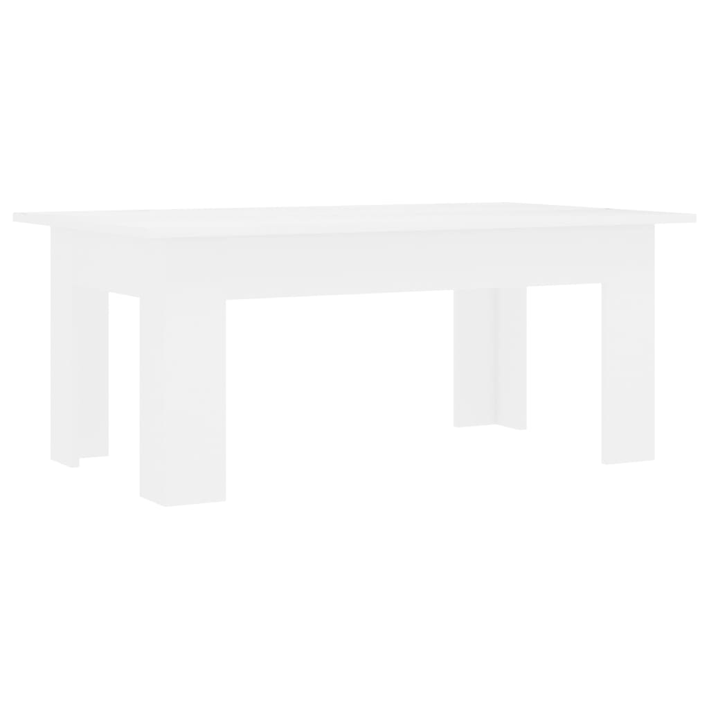 

vidaXL Coffee Table White 39.4"x23.6"x16.5" Chipboard