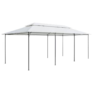 Zahradní altán 600 x 298 x 270 cm bílý 180 g/m²