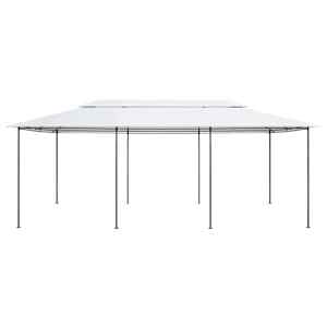 Zahradní altán 600 x 298 x 270 cm bílý 180 g/m² - obrázek 3