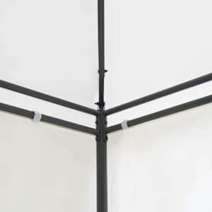 Zahradní altán 600 x 298 x 270 cm bílý 180 g/m² - obrázek 4