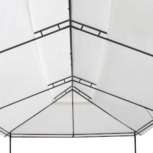 Zahradní altán 600 x 298 x 270 cm bílý 180 g/m² - obrázek 5