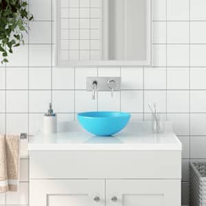 vidaXL vannitoavalamu keraamiline, heleroheline, &uuml;mmargine