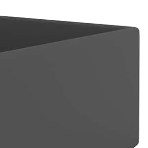 Koupelnové umyvadlo s přepadem keramické tmavě šedé - obrázek 6