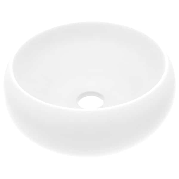 vidaXL luksuslik valamu &uuml;mar, matt valge, 40 x 15 cm, keraamiline