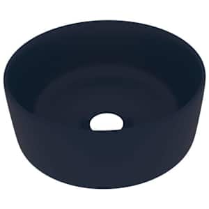 vidaXL luksuslik valamu &uuml;mar, matt tumesinine, 40 x 15 cm, keraamiline
