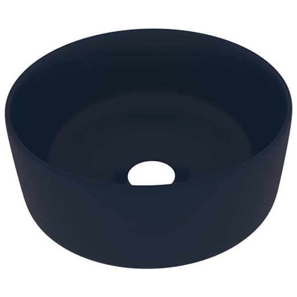 vidaXL luksuslik valamu &uuml;mar, matt tumesinine, 40 x 15 cm, keraamiline