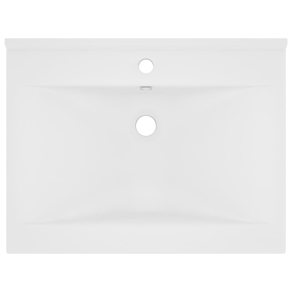 vidaXL Luksuzni umivaonik mat bijeli 60 x 46 cm keramički