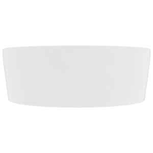 Luxusní umyvadlo s přepadem matné bílé 36 x 13 cm keramické - obrázek 4