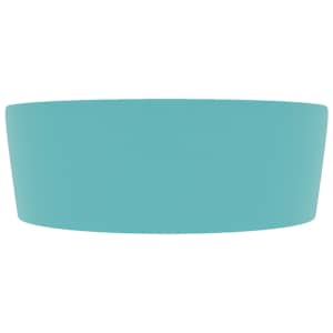 Luxusní umyvadlo přepad matné světle zelené 36x13 cm keramické - obrázek 4