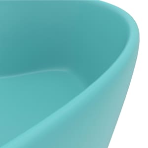 Luxusní umyvadlo přepad matné světle zelené 36x13 cm keramické - obrázek 6