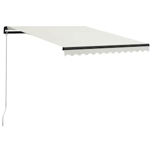 Ručně zatahovací markýza 300 x 250 cm krémová - obrázek 1