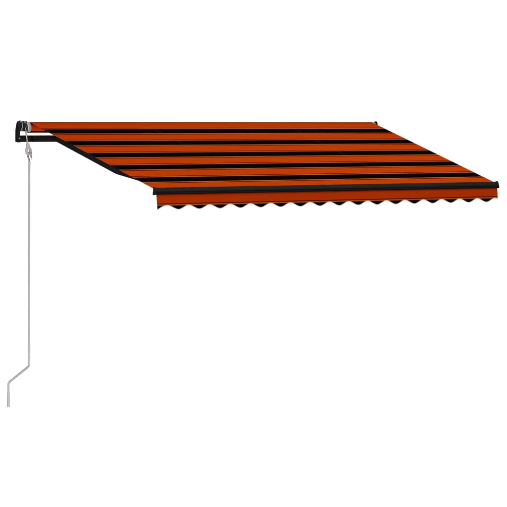 vidaXL Automatisch Einziehbare Markise 400×300 cm Orange und Braun