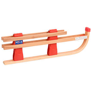 Skládací sněžné sáně s opěradlem 119 cm dřevěné - obrázek 6