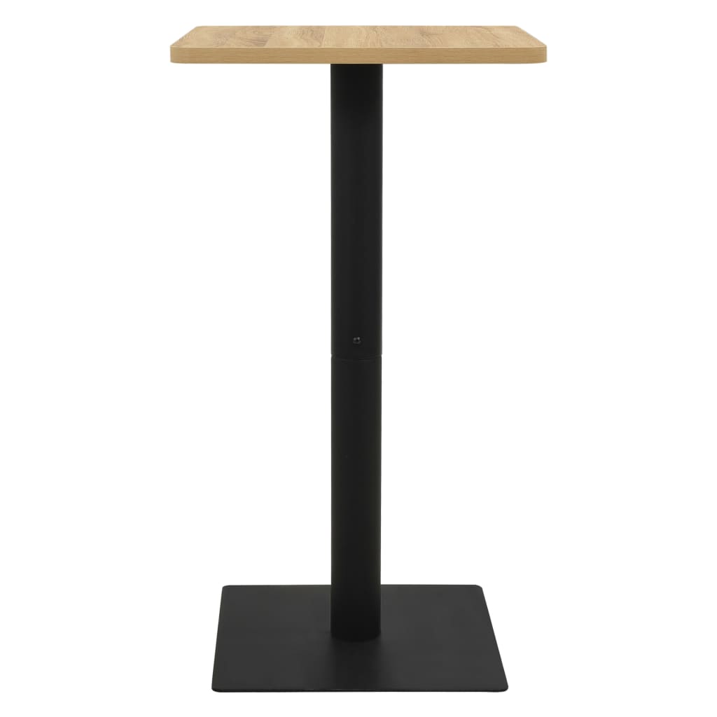 vidaXL Table de bistro Couleur chêne 50x50x107 cm
