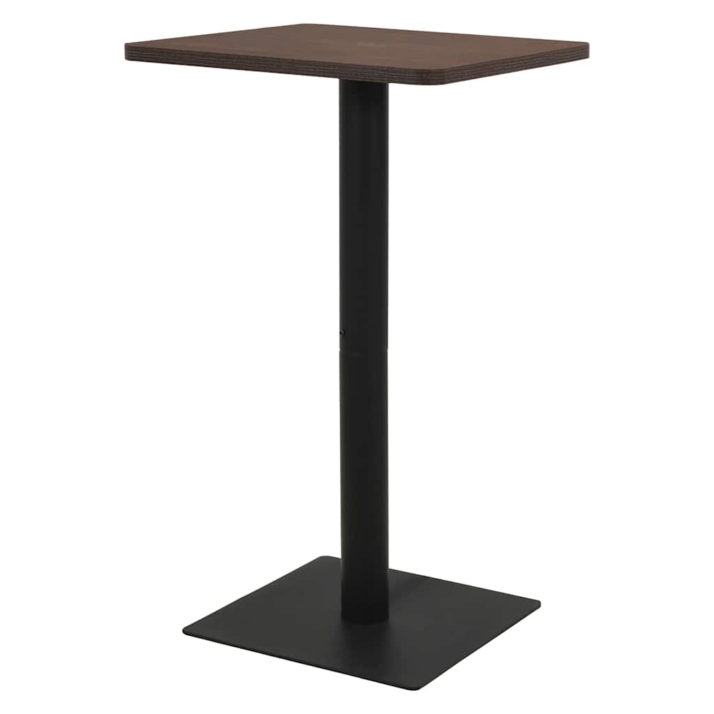 vidaXL Bistrobord mörk ask 70x70x107 cm
