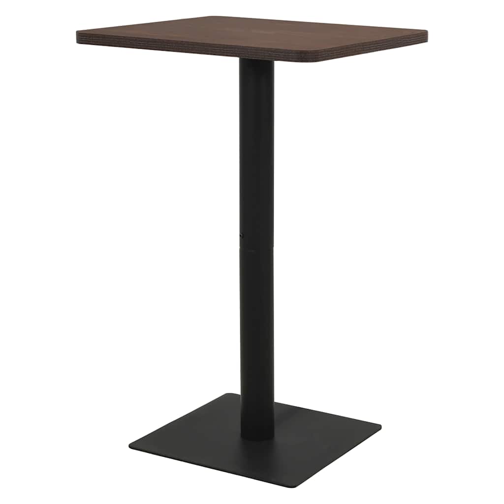 vidaXL Bistrobord m&ouml;rk ask 78,5x78,5x107 cm