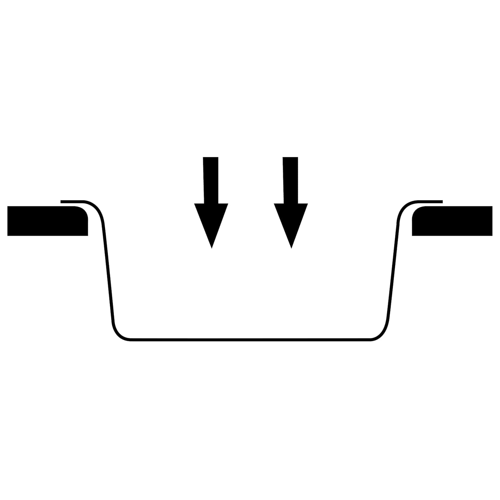 Virtuves izlietne Balts 48 x 48 x 20.5 cm Granīts