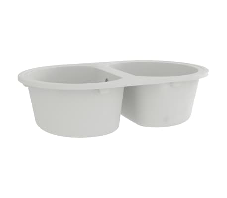 vidaXL Fregadero de cocina 78 x 47 x 20.5 cm granito
