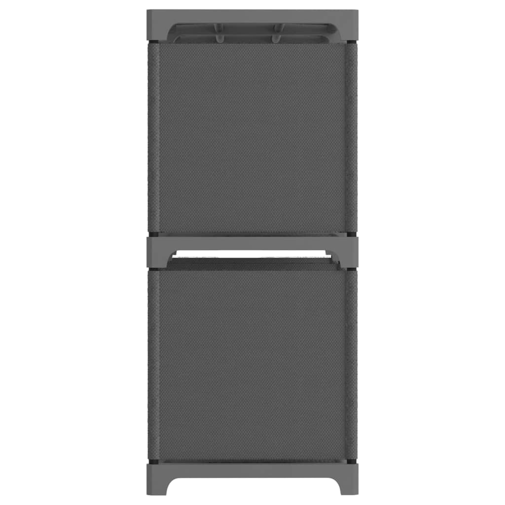 Thumbnail - vidaXL Würfel-Regal 5 Fächer Grau 103x30x72,5 cm Stoff