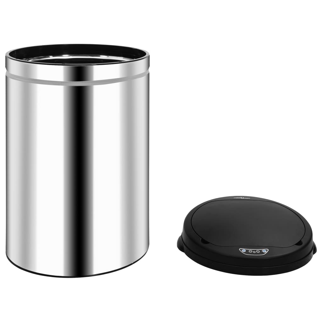 Homcom 42 L Touch Free poubelle peut Automatique Capteur Poubelle Cuisine Maison 