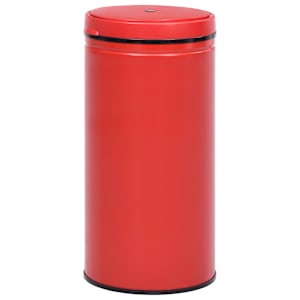 vidaXL Automatinė šiukšliadėžė su jutikliu, raudona, plienas, 70l