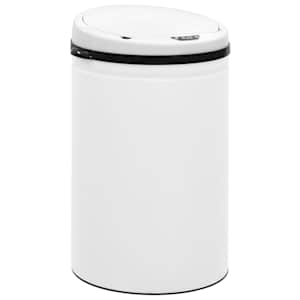 vidaXL Automatinė šiukšliadėžė su jutikliu, balta, plienas, 30l