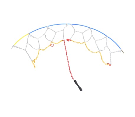 vidaXL Cha&icirc;nes antid&eacute;rapantes 2 pcs 16 mm VUS 4x4 Taille 450