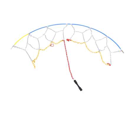 vidaXL Cha&icirc;nes antid&eacute;rapantes 2 pcs 16 mm VUS 4x4 Taille 460