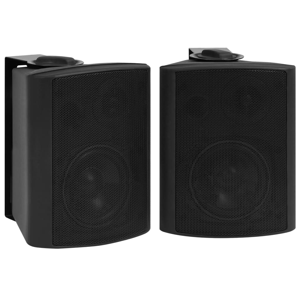 

vidaXL Stereoluidsprekers wandmontage 2 st 80 W zwart