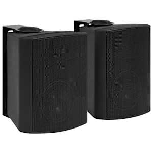 Nástěnné stereo reproduktory 2 ks černé interiér exteriér 100 W