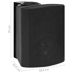 Nástěnné stereo reproduktory 2 ks černé interiér exteriér 100 W - obrázek 11